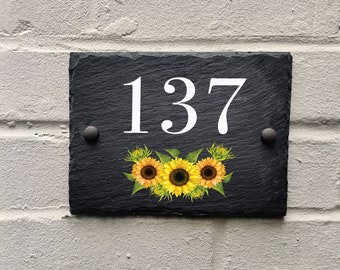 Letrero de puerta, placa de número de casa, números de puerta de cerámica,  letrero de patio, dirección de la casa, diseño de rosa y mariposa - Etsy  España