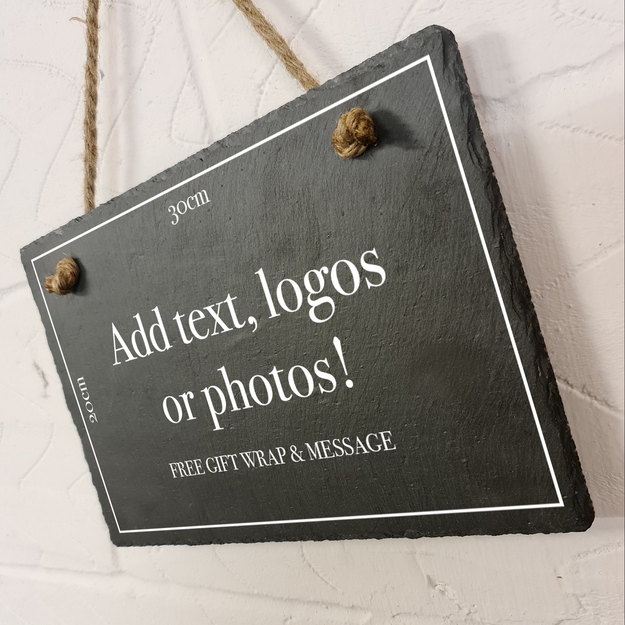 Rustic Custom Hanging Slate House Sign Farmhouse Plaque Door Etsy