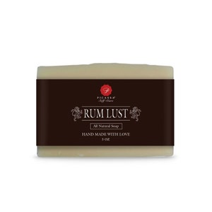 Handmade Soap For Men, Soap For Men, Men Natural Soap, Organic Men Soap, Rum Lust Soap, Gift For Him, Gift For Boyfriend, Men&#39;s Gift