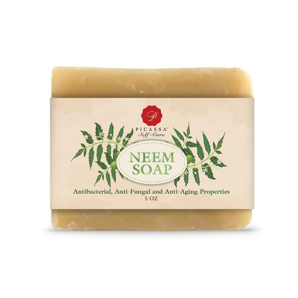 Neem Soap, Organic Neem Soap, Antibacterial Soap, Handmade Soap, Neem Oil, Premature Aging Soap