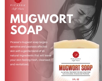 glowsik glutathione soap Mugwort Soap, All Natural Handmade Soap, Psoriasis Relief, Psoriasis Soap,  Psoriasis Skin Care, Mugwort, Psoriasis Organic Treatment