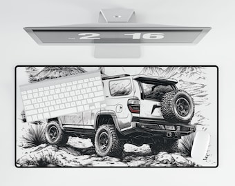 4Runner Desk Mat - Large Toyota Desk Mat - Perfect for Car Enthusiasts and Off-Road Fans, Mouse Pad, Table Decor, Work From Home Accessories