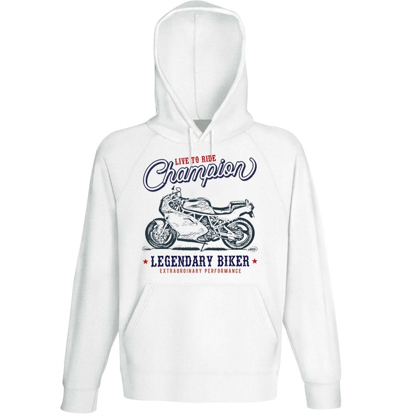 Motorcycle Gift Motorcycle Sweatshirt Motorcycle Sweater Biker Gifts Bike Hoodies Ducati 900 SS 92 Live to Ride Champion