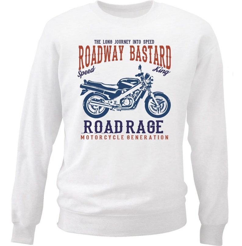Bike Hoodies Biker Gifts Japanese Bike NTV 650 Revere Road Rage Motorcycle Sweatshirt Motorcycle Gift Motorcycle Sweater