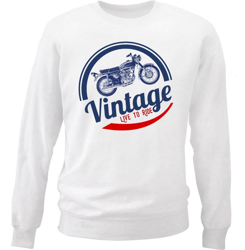 Biker Gifts Honda CB450 K2 Vintage Live to Ride Bike Hoodies Motorcycle Gift Motorcycle Sweatshirt Motorcycle Sweater