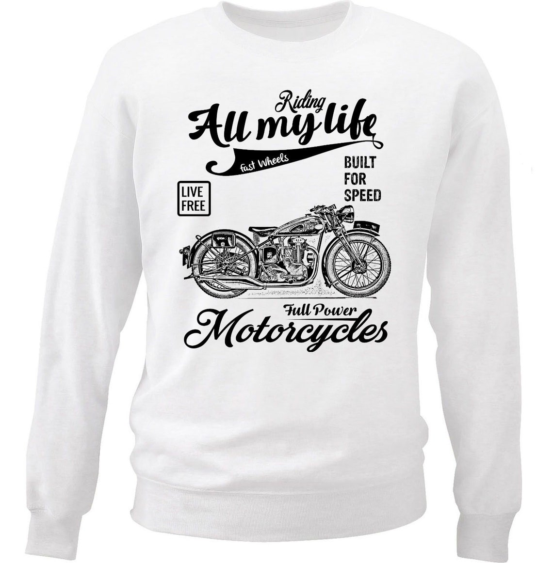 Sudadera Con Capucha De Motero - Diseño Humorístico "Algunos Necesitan Terapia Yo Necesito Mi Moto", Regalo Para Amantes De Las Motos