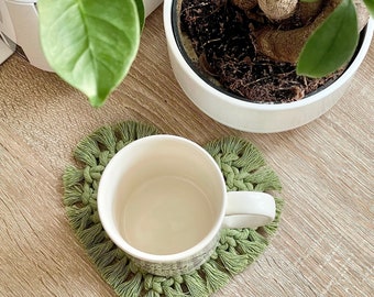 Make it Yourself Knotted Heart Coasters – Cord Knotting Craft Kit