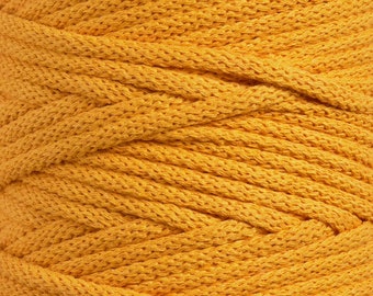 5mm Golden Sun Braided Cotton Cord – UK Made Macrame Rope