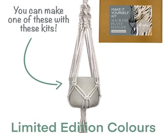 DIY Macrame Plant Hanger Kit – Easy Recycled Cotton Braided Cord