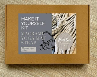 DIY Macrame Yoga Mat Strap Kit, Craft Kit