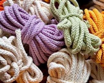 Suprise Cord Bundles of 5mm 100% Cotton Braided Cord