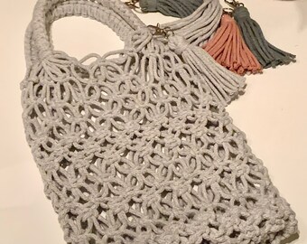 Hand knotted Macrame Bag