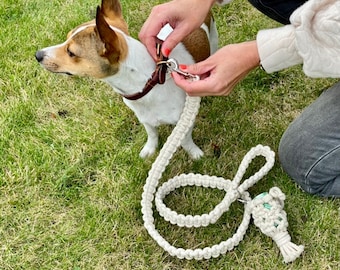 Make it yourself Macrame Kit - Dog Lead / Dog Leash, optional poop bag holder.