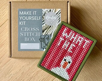 Cross Stitch Box Kit - What the Duck…. design