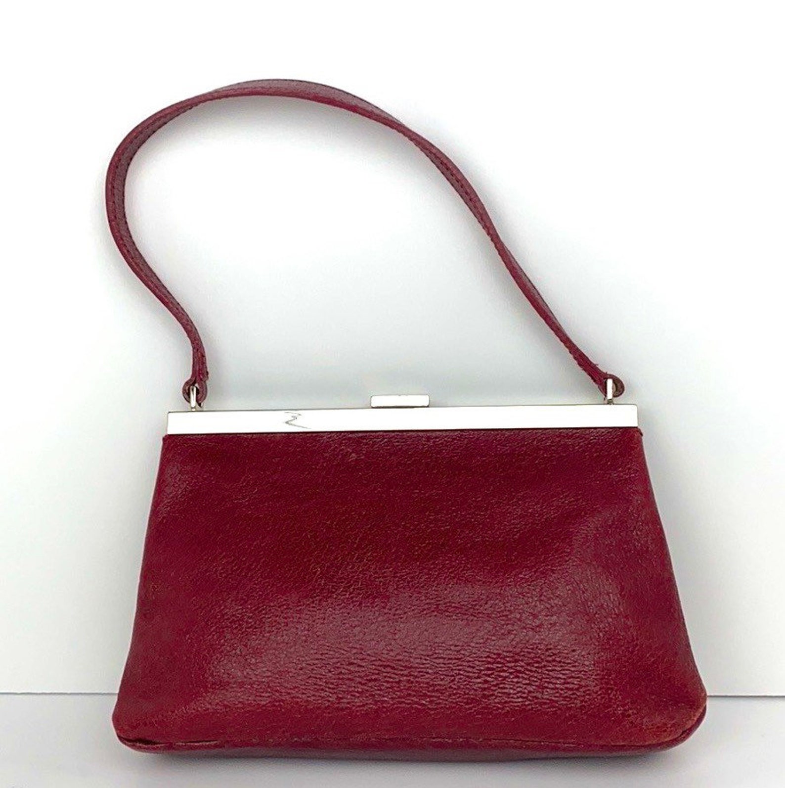 Vintage FURLA Leather Small handbag Purse | Etsy