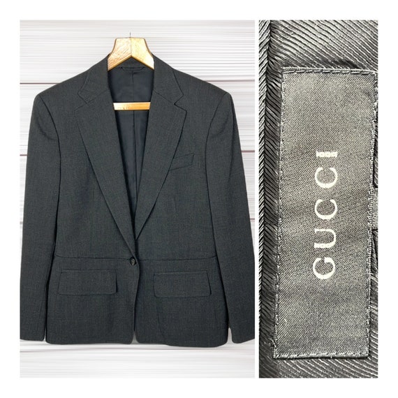 Vintage Gucci by Zamasport Dark Gray One Button Single