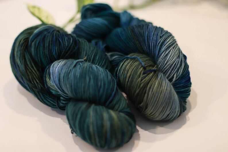 small dye batch Fingerling Hand Dyed Yarn
