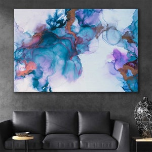 Blue Dreaming Wall Art / Canvas, Impresión enmarcada, Póster / Decoración del hogar, Arte moderno / Hecho en Australia, Listo para colgar