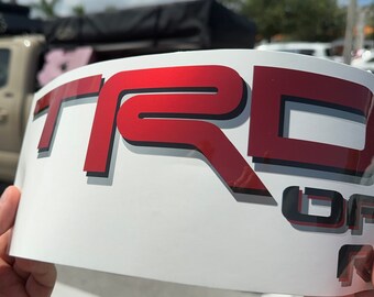 TRD Racing Development Sport 4x4 Decals Fits Toyota Tacoma Tundra Bedside Truck Sticker Vinyl In 5 Colors (2 Pieces - Foto 6