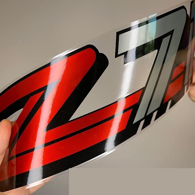 Z71 Off Road Decals for Chevy Silverado 1999-2000 Bedside Truck Stickers (Set of 2 Silver Decals)