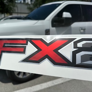 FX2 Off Road Decals for Ford Ranger F150 Truck Super Duty Stickers (Set of 2 Decals)