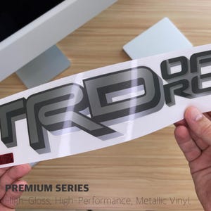 TRD Off Road Decals, Tacoma Sports Replacement Stickers, Emblem for Tundra Truck (set of 2 premium decals)