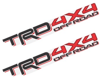 thumbnail image 2 of TRD 4X4 Off-Road Decal Set - 2 Vinyl Stickers For Toyota Tacoma/Tundra Bedside, 22x3.1 Inches, Glossy Finish 2 of 12