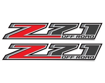 Z71 Off Road Decals for Chevy Silverado 2014-2018 Bedside Truck Stickers (Set of 2)