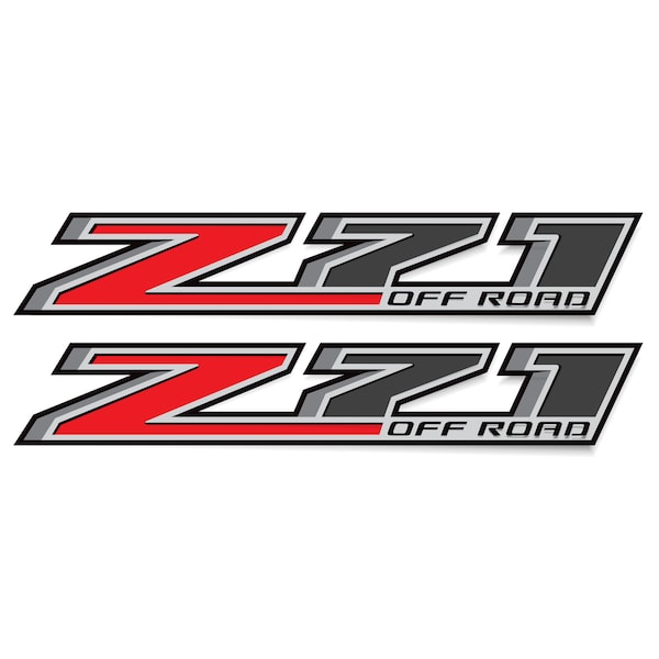 Z71 Off Road Decals for Chevy Silverado 2014-2018 Bedside Truck Stickers (Set of 2)