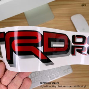 TRD Off Road Decals, Tacoma Sports Replacement Stickers, Emblem for Tundra Truck (set of 2 premium decals)