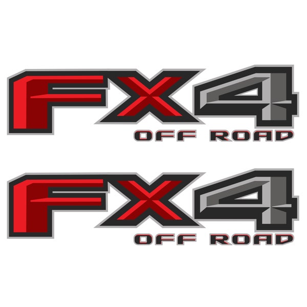 FX4 Off Road Decals for Ford F150 Truck Super Duty Stickers 2015-2018 (Set of 2)