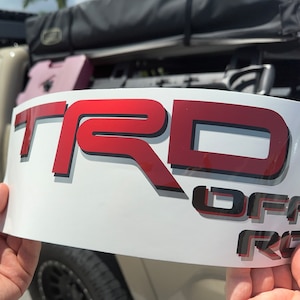 TRD Off Road Decals, Tacoma Sports Replacement Stickers, Emblem for Tundra Truck (set of 2 premium off-road decals)