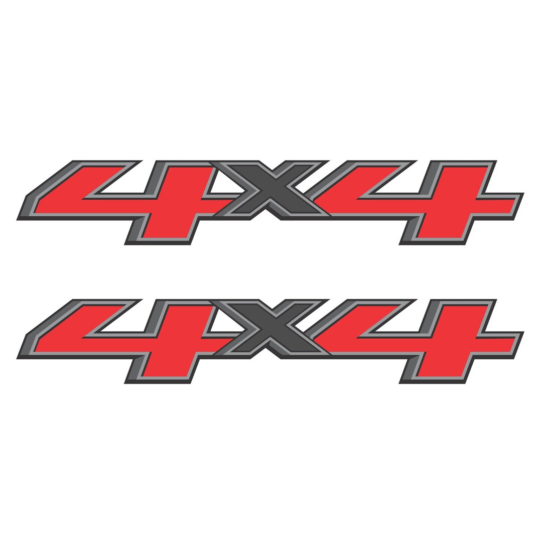 4x4 OFF ROAD Truck Decal Set of 2 Vinyl Stickers Etsy