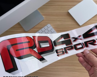 TRD 4x4 Sport Aufkleber, Tacoma Sport Ersatzaufkleber, Emblem für Tundra Truck (2er Premium Aufkleber)