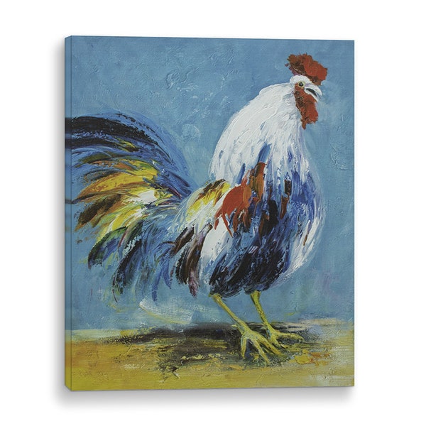 Hand Painted Rooster - Etsy