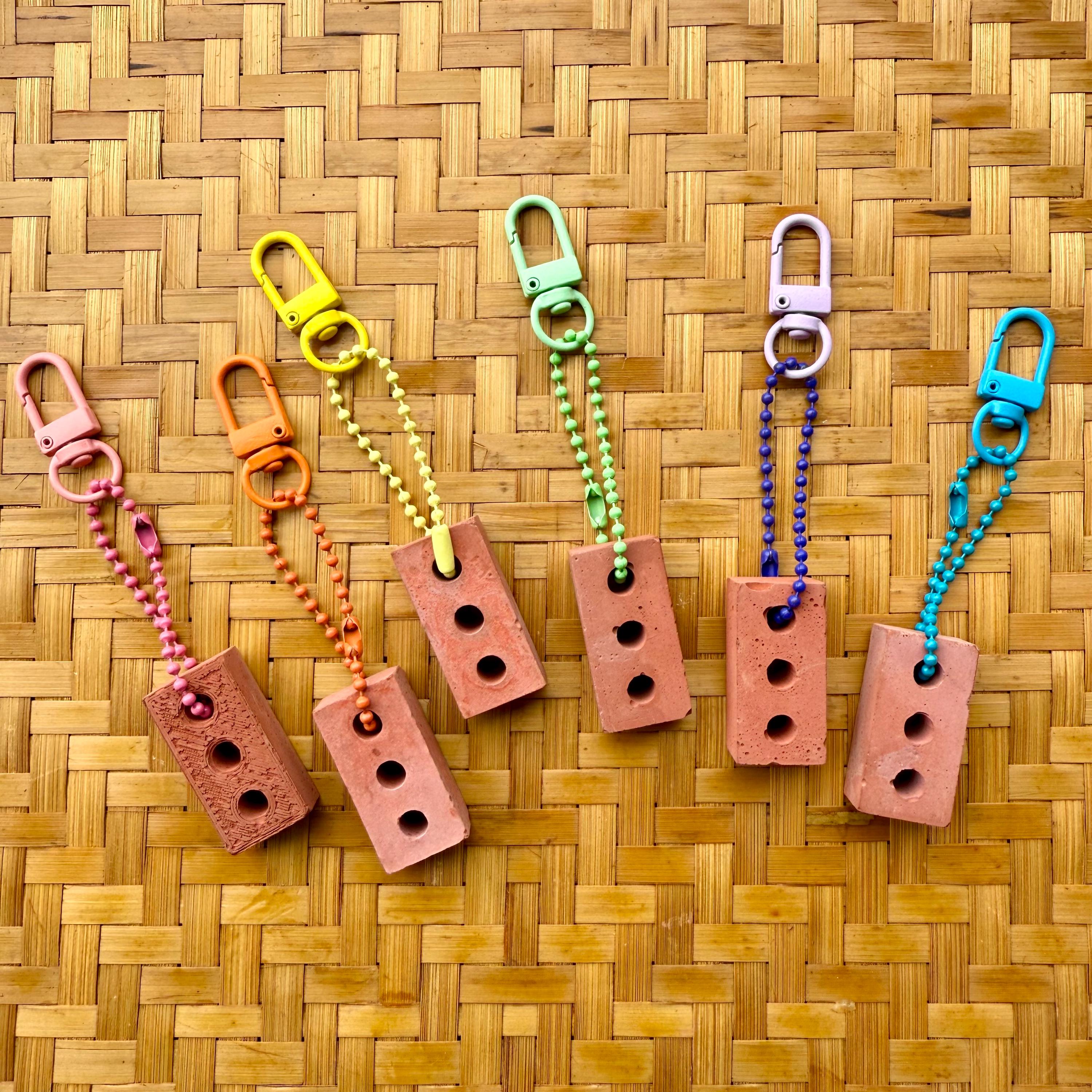 Pride Was a Riot Brick Keychain Bag Charm - One, Random Color