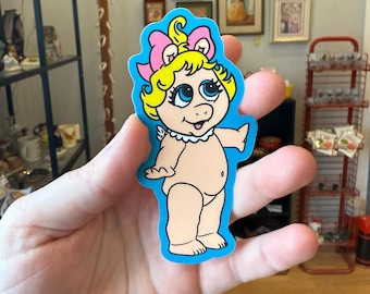 Miss Piggy Kewpie Sticker