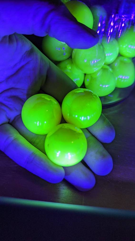 32 Pcs Marbles Refill Pack Glass Marbles Glow In The Dark Science