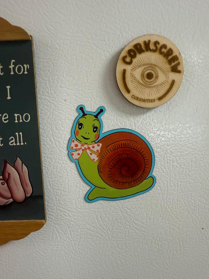 Snail Magnets Snappy Snail Magnet - Etsy