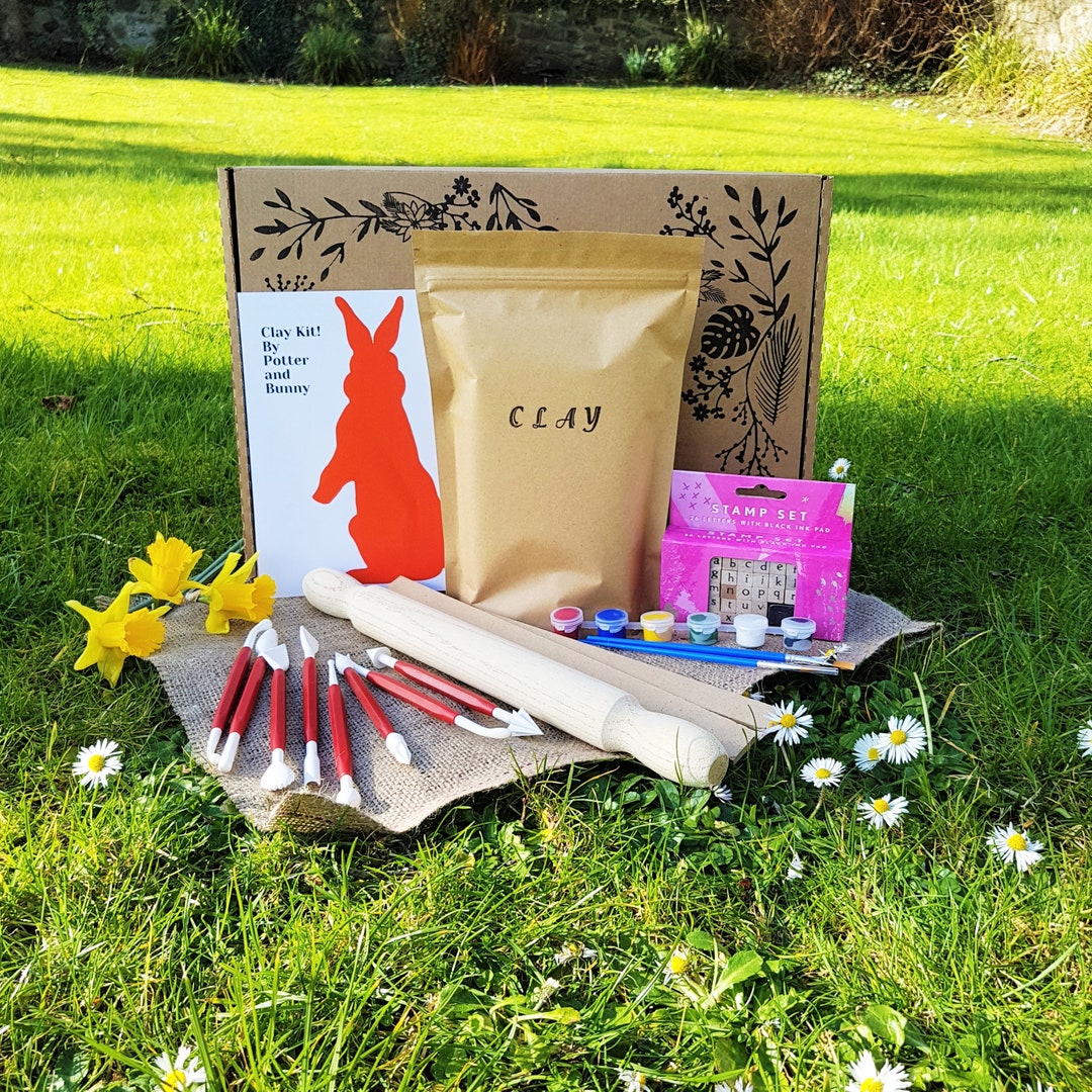 Mother's Day Clay Kit, Make Your Own Pottery at Home Clay Kit Etsy