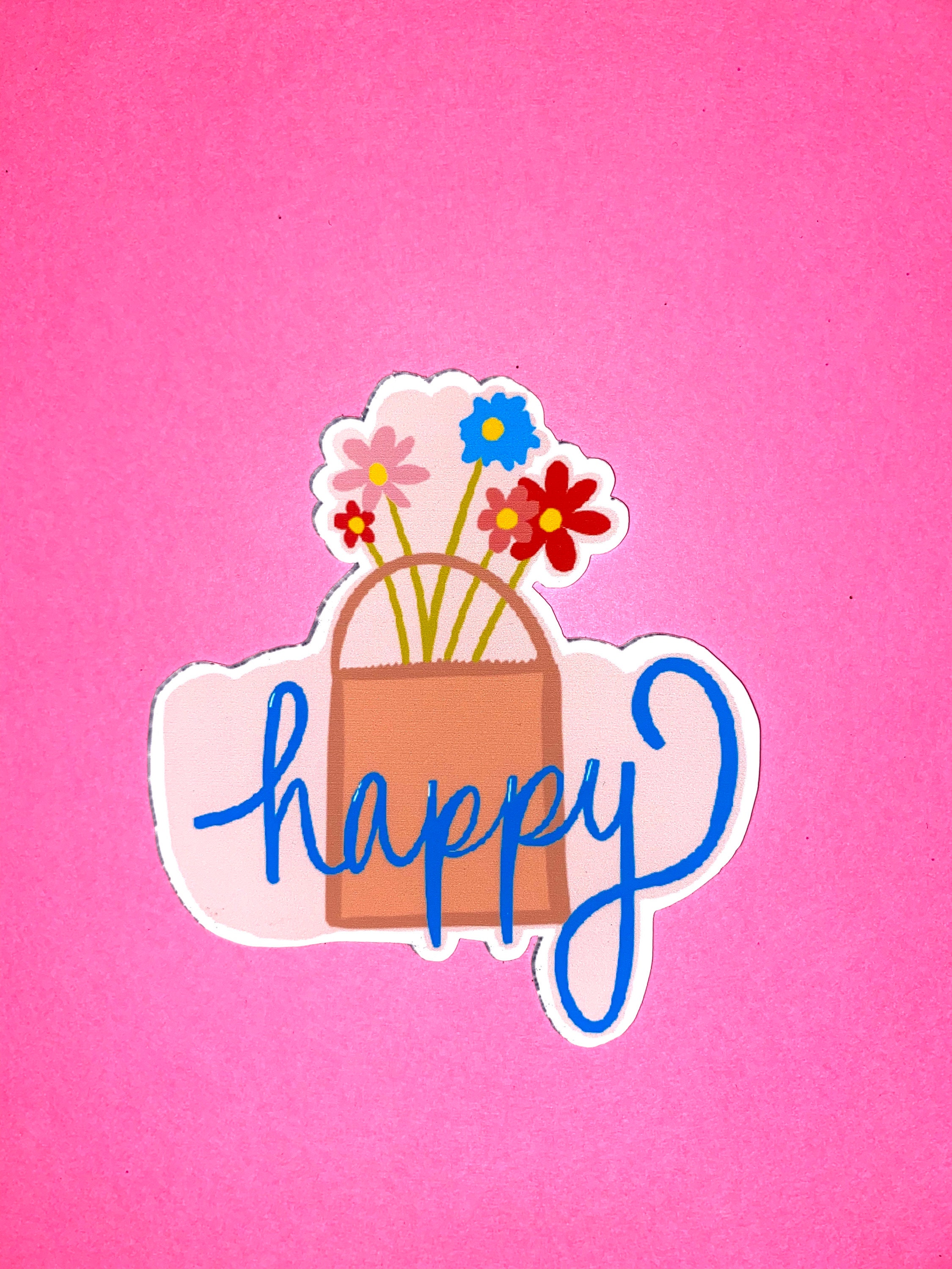 Too Happy Sticker Happy Sticker - Etsy