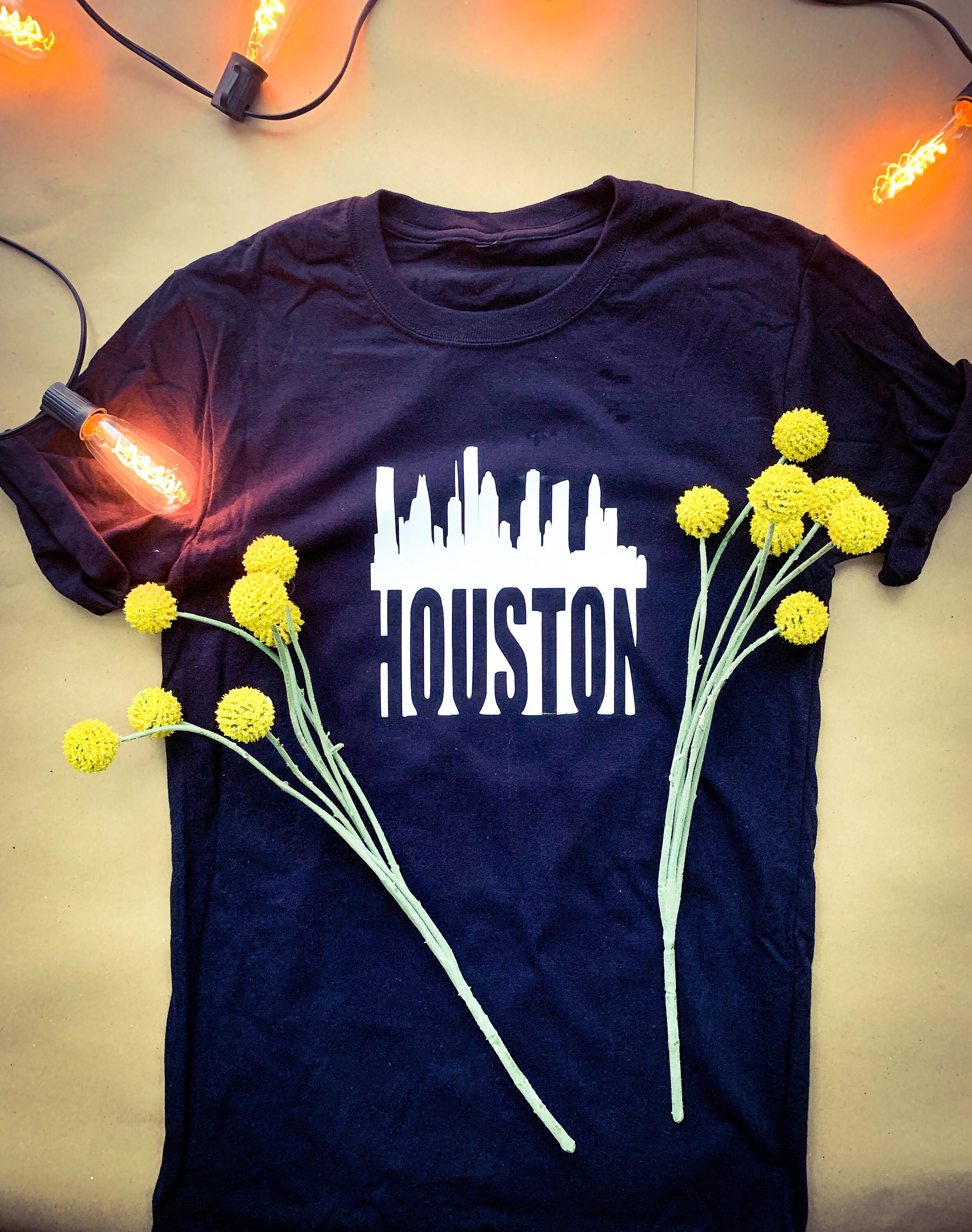 Houston Skyline TShirtHouston TexasHouston Tourist TShirt Etsy.de