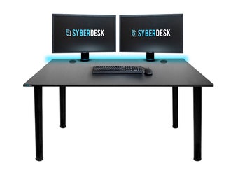 Syberdesk CORNER PRO LED bureau gamer d'angle RGB