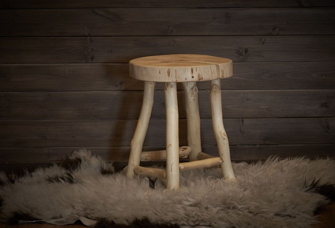 Natural Wood Stool Wooden Stool Rustic Wood Stool Etsy