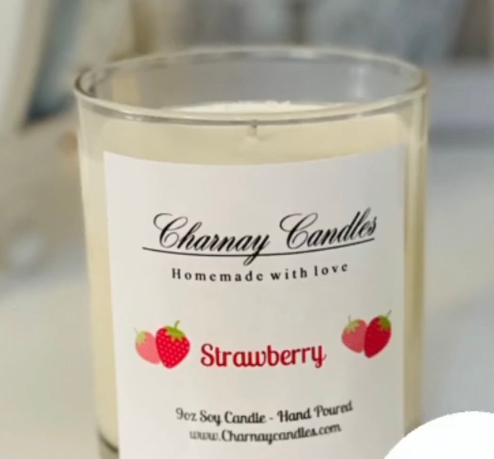 Strawberry 9oz Candle Etsy