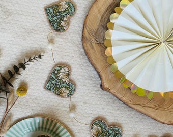 Morris Pimpernel Heart Garland