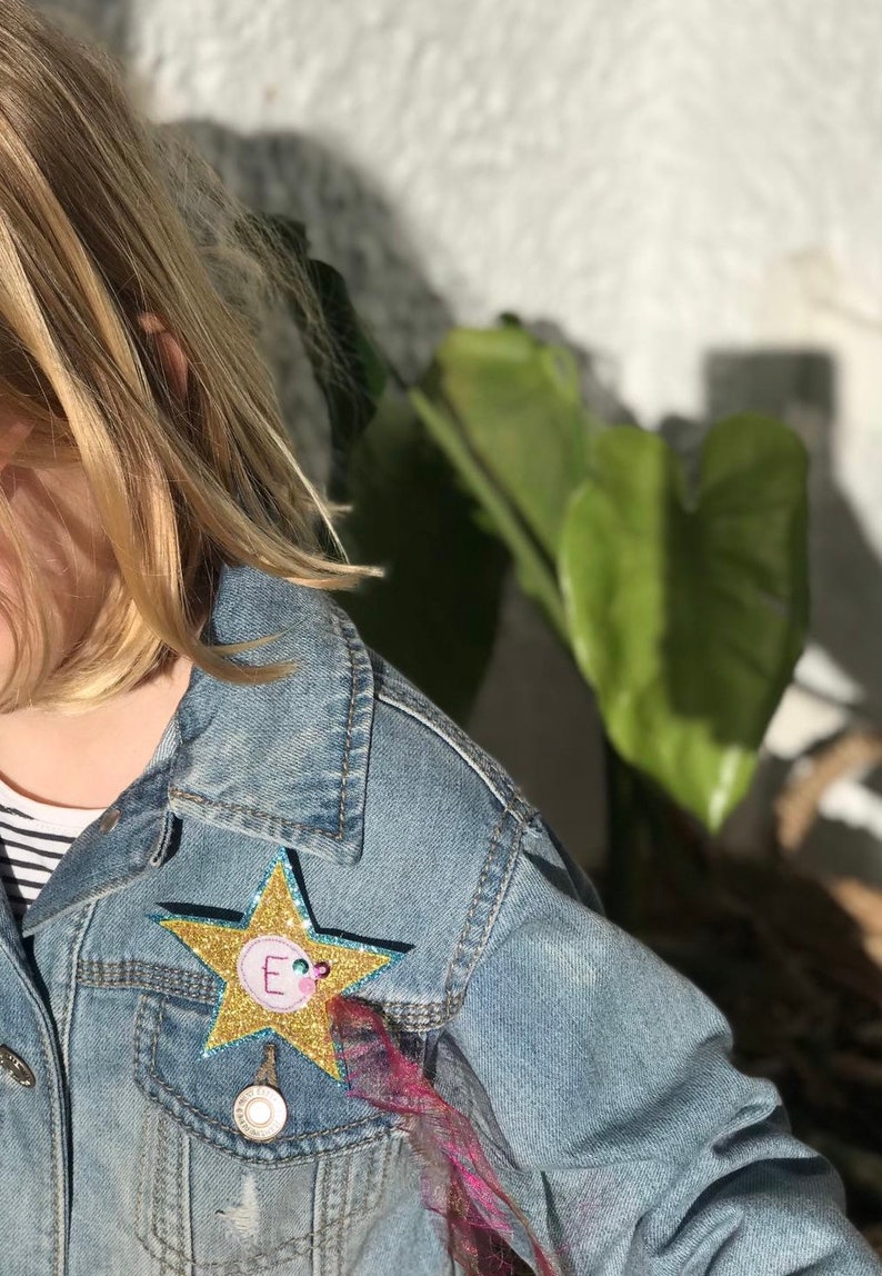 party badge pocket money gift reward gift homeschool reward positivity gift Personalised star gold badge star brooch letterbox gift