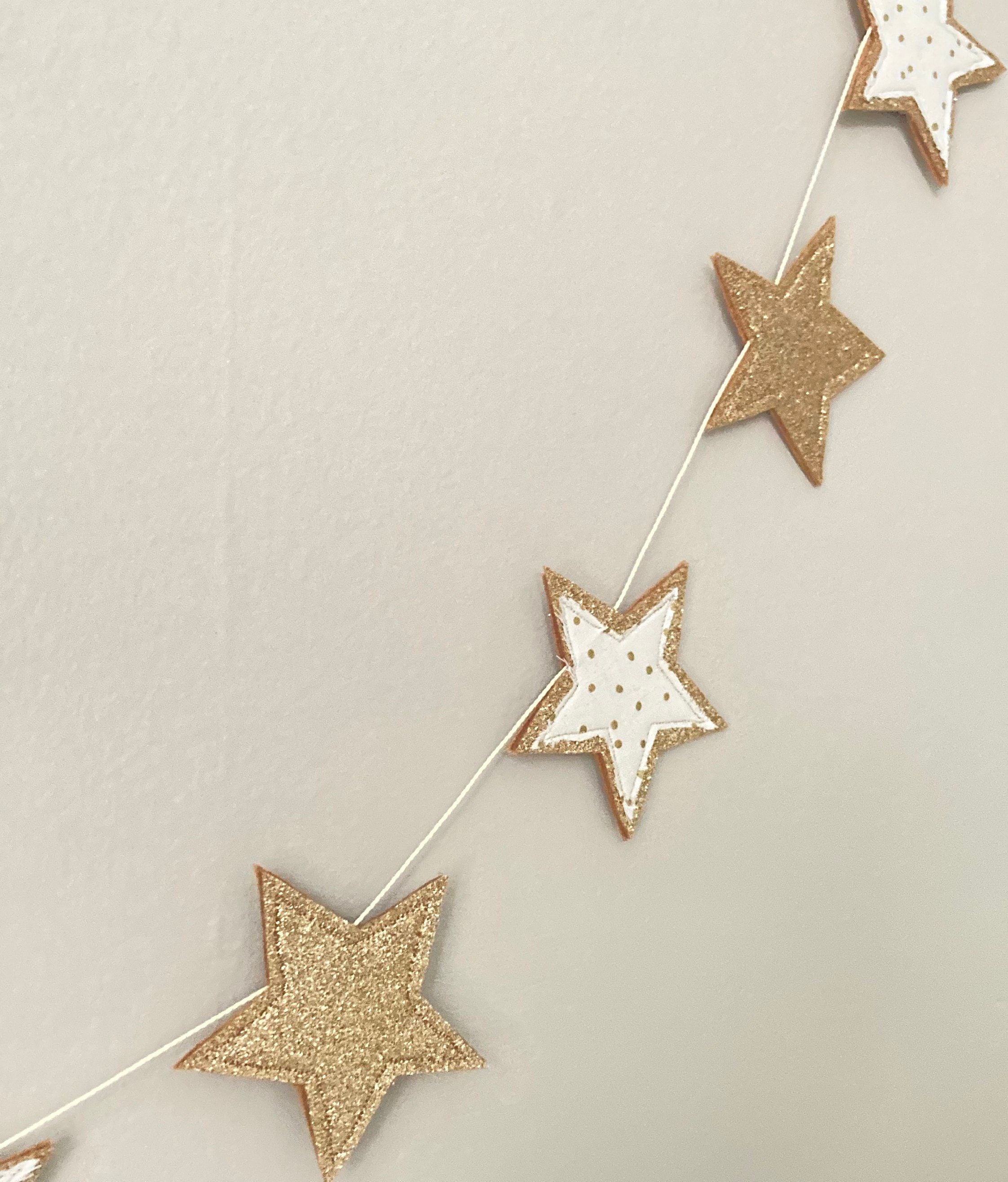 Gold Star Garland star home decor Eid star decoration Etsy