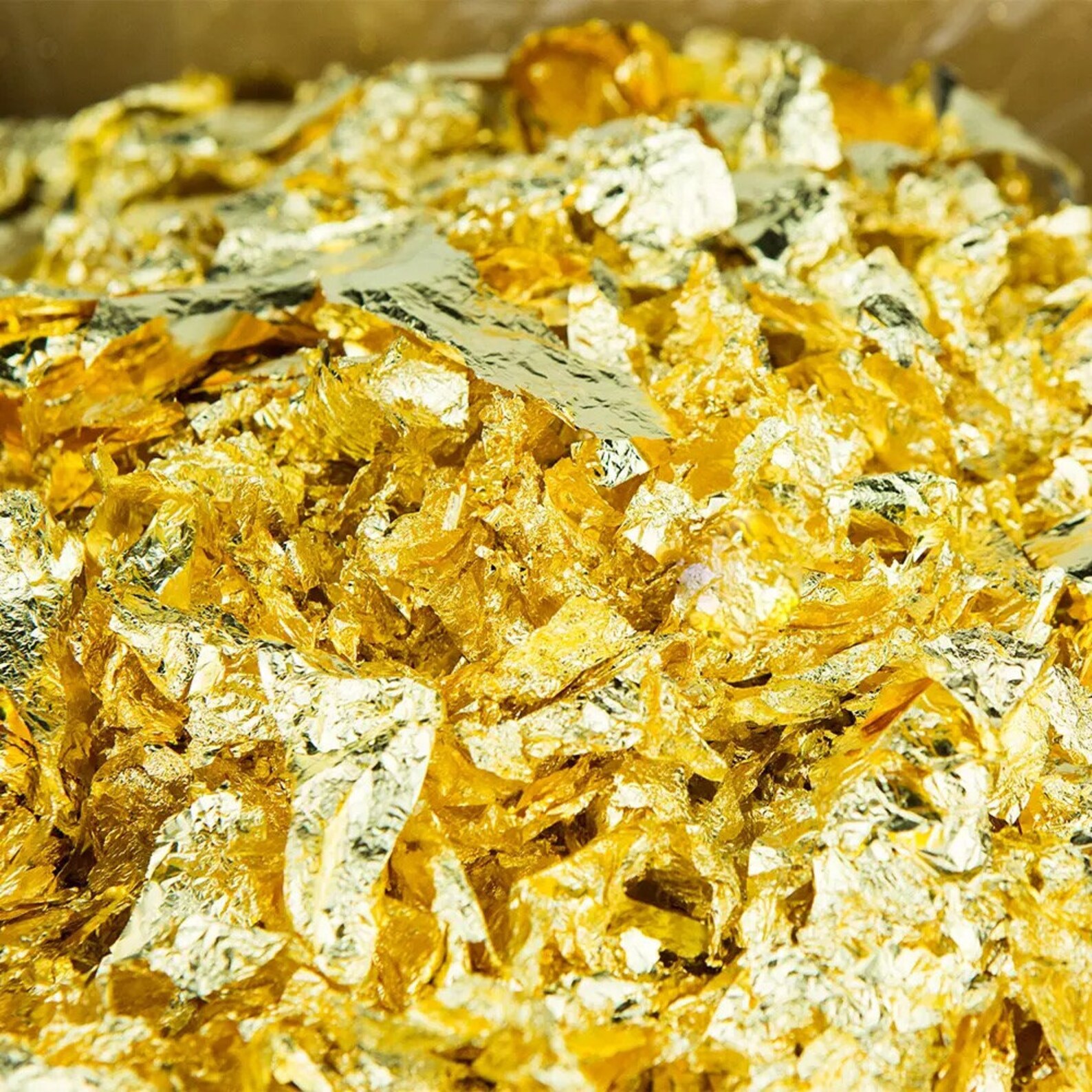 UGLS Gold Leaf Flakes Use for Gilding Art, Resin Art, Apoxy, Paintings
