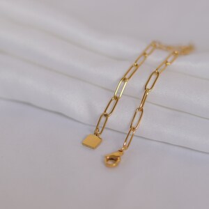 square charm bracelet